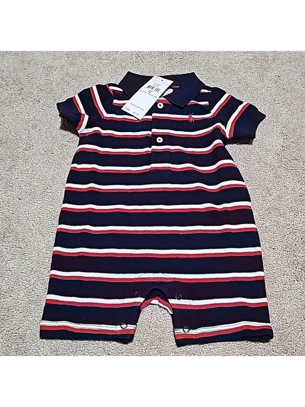 Polo ralph lauren one piece romper collared boys - Picture 1 of 6